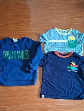 Kids Navy 'Spread Smiles' Sweatshirt - Blue Graphic Top